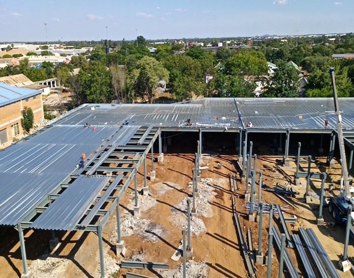 steel parking building