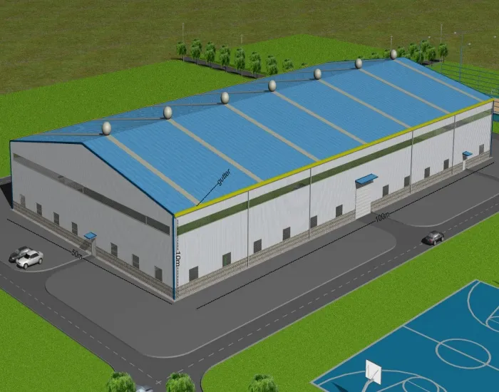 50x100m Clear Span Warehouse