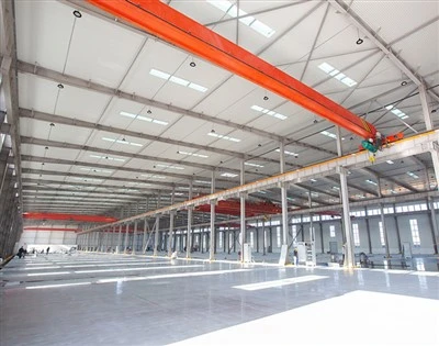 Warehouse with Crane
